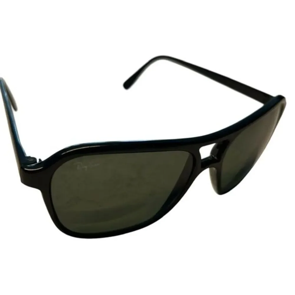 Vintage Ray Bans State Side Aviator Sunglasses Black‎ Classic Summer Vacation